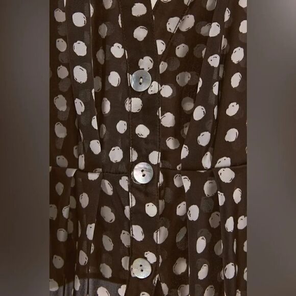 ZARA SATIN SHIRT WITH POLKA DOTS - Picture 8 of 8